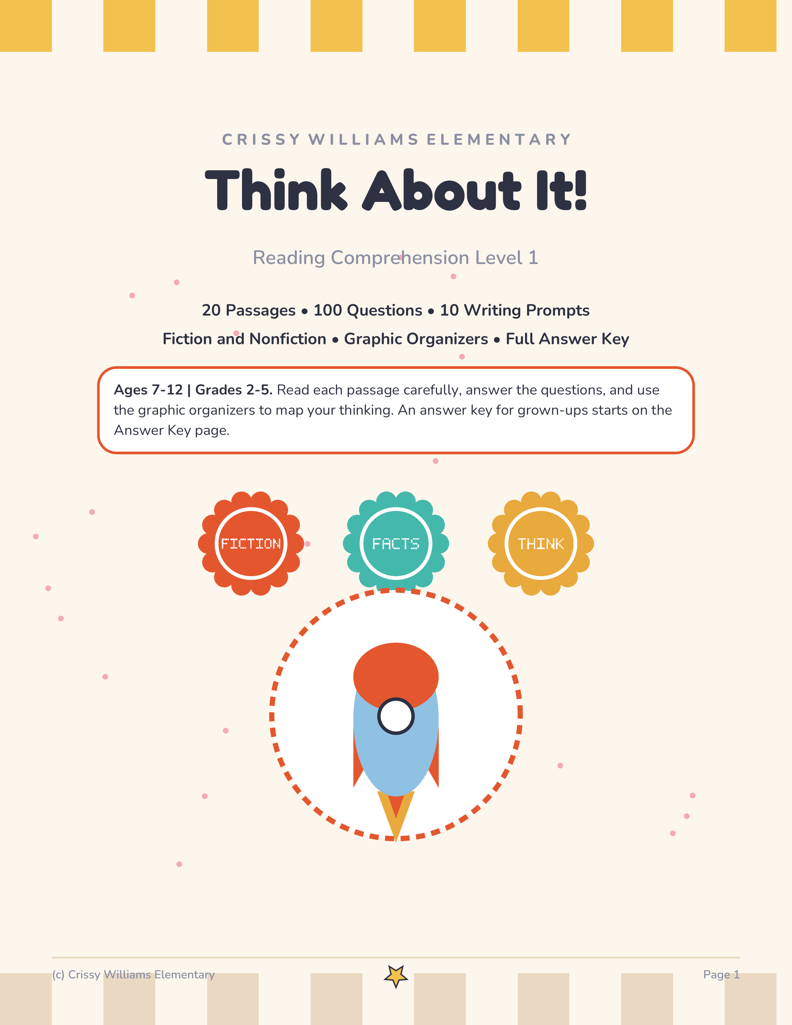 Reading Comprehension Level 1 cover